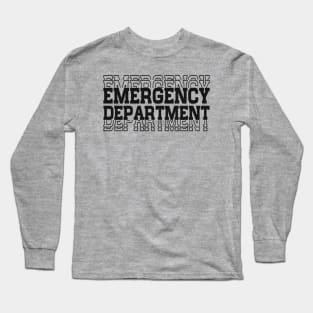 Emergency Department Emergency Room Nurse Healthcare Long Sleeve T-Shirt
